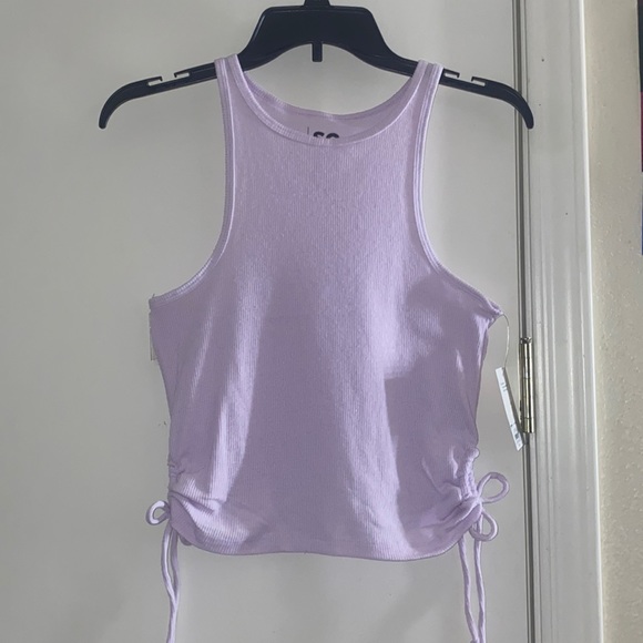 SO Tops - NWT SO Cropped Purple Tank Top